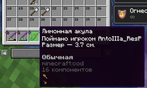 Кастомная рыбалка добавлена на сервер