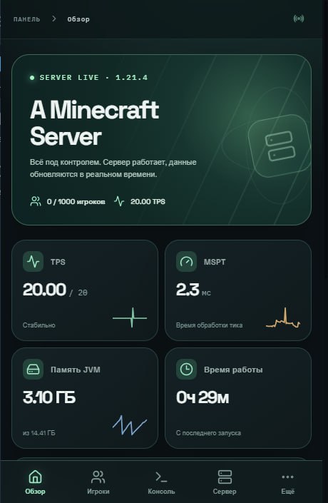 Добавлен телеграм бот в виде WebApp панели для администрации.